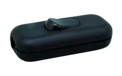 Belysningstillbehör|Strömbrytare & Vägguttag<Malmbergs Sladdströmställare, 1-Pol, Ojordad, Svart