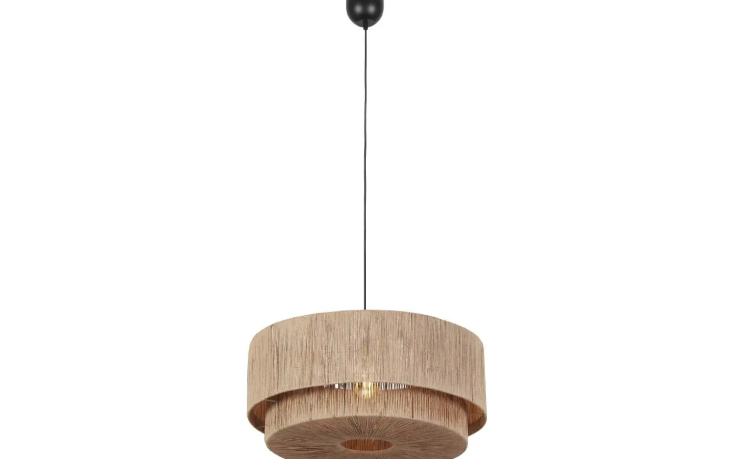 Stora Taklampor Ø50-69 Cm<Trio Lighting Smilla Takpendel 1-st 60cm E27 naturfärg/jute