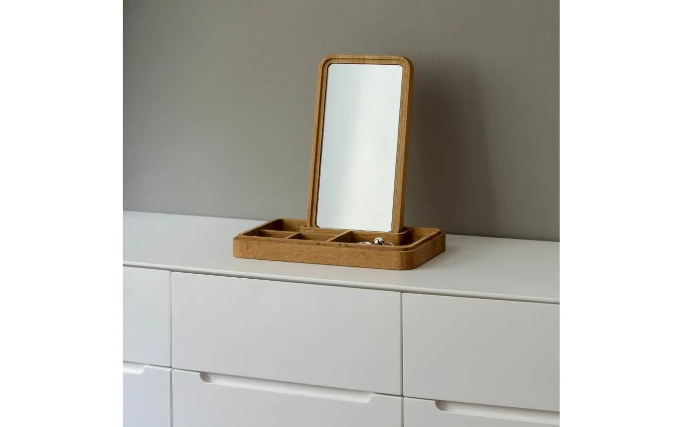 Smyckeskrin Med Spegel 32cm Ek