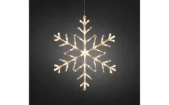 Julpynt Utomhus<Konstsmide Snöflinga 60cm Varmvit IP44