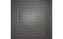 Ljusgardiner Och Istappsslingor<Konstsmide Snöglans Gardinslinga 135x180cm Amber LED transparenta snöflingor USB