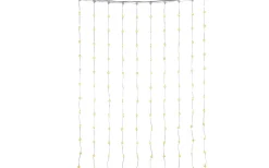 Ljusgardiner Och Istappsslingor<Konstsmide Snöglans Gardinslinga 135x180cm Amber LED transparenta snöflingor USB