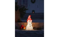 Konstsmide Snögubbe Utomhusdekoration Randig 32cm IP44* Julpynt Utomhus