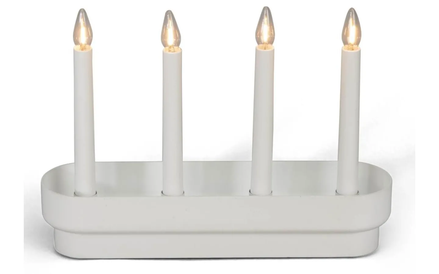 Visa Alla Adventsljusstakar|Adventsljusstakar 0-30 Cm<Konstsmide Snöängel Adventsljusstake 23cm Vit