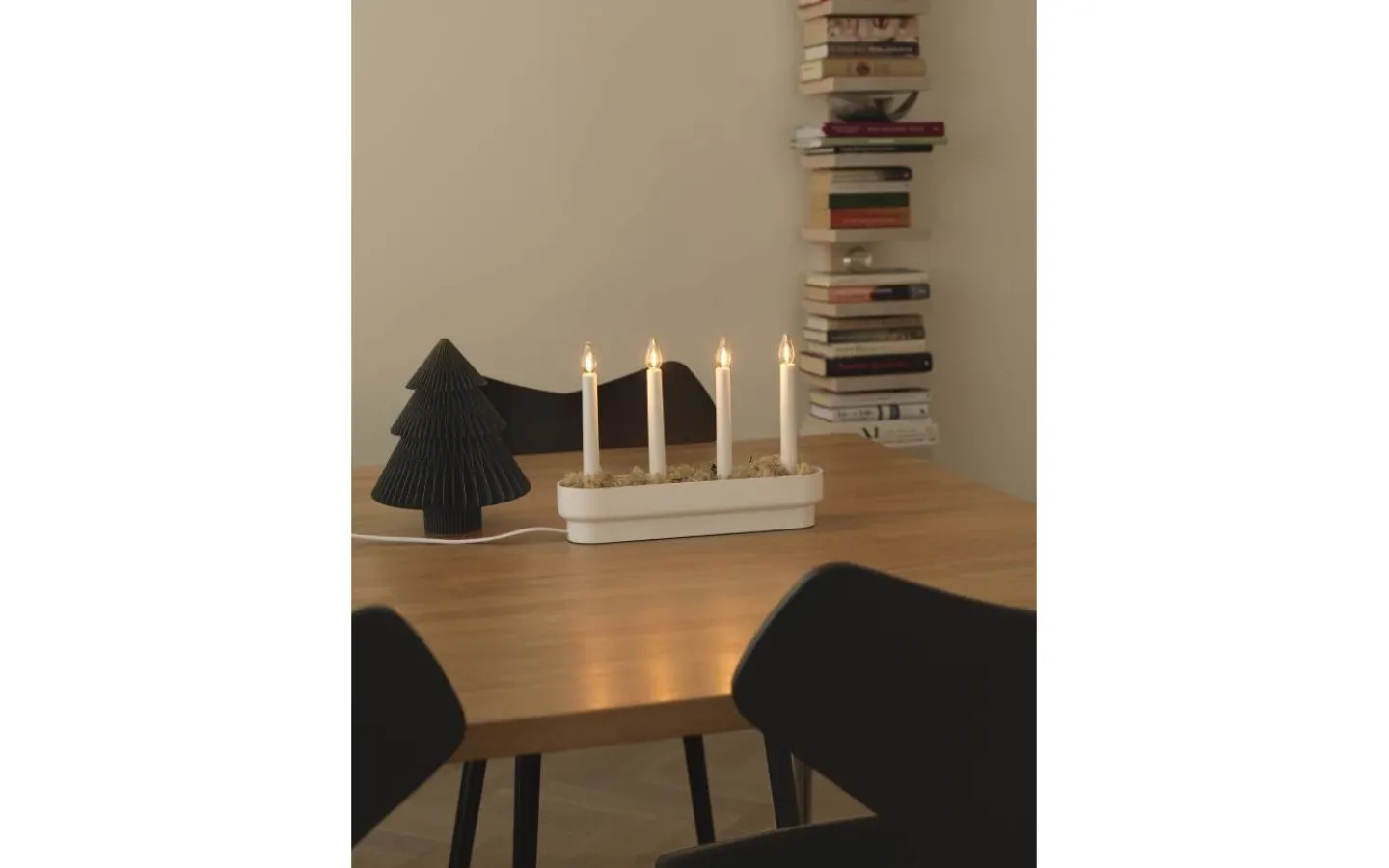 Visa Alla Adventsljusstakar|Adventsljusstakar 0-30 Cm<Konstsmide Snöängel Adventsljusstake 23cm Vit