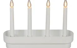 Visa Alla Adventsljusstakar|Adventsljusstakar 0-30 Cm<Konstsmide Snöängel Adventsljusstake 23cm Vit