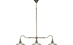 Avlånga Taklampor<Cottex Snooker Taklampa 107cm Antik/Glas