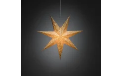 Visa Alla Julstjärnor|Julstjärnor Med Sladd<Konstsmide Snow Julstjärna 60cm Vit/Guld