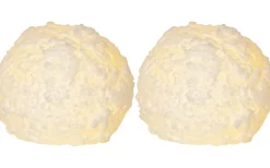 Snowball Batteridrivet Blockljus 7cm 2-pack Vit