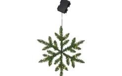 Star Trading Snowflake Batteridriven Krans 40cm LED Grön IP44* Kransar|Batteri Julpynt Utomhus