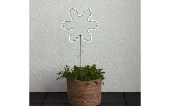 Batteri Julpynt Utomhus<Star Trading Snowflake Batteridriven Utomhusdekoration Neon Vit IP44