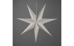 Konstsmide Snöskimra Julstjärna med brodyr 80cm Vit* Visa Alla Julstjärnor|Julstjärnor Med Sladd