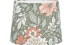 Mönstrade Lampskärmar<PR Home Sofia Lampskärm Ø20cm Dahlia Grön