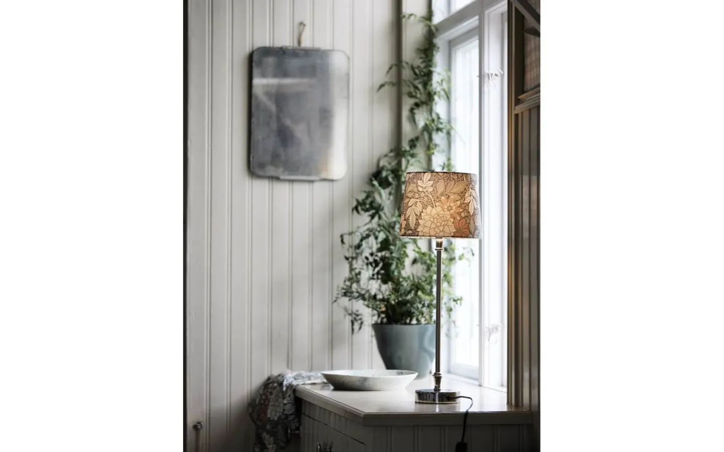 Mönstrade Lampskärmar<PR Home Sofia Lampskärm Ø20cm Dahlia Grön