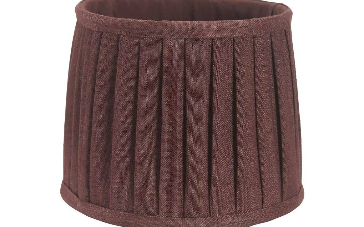 Enfärgade Runda Lampskärmar|Plisserade Lampskärmar<PR Home Sofia Lampskärm Ø30cm Plissé Vinröd