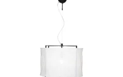 Softy Taklampa Ø60cm Matt Svart/Vit