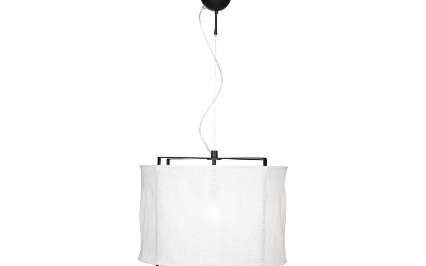 Softy Taklampa Ø60cm Matt Svart/Vit