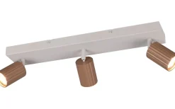 Avlånga Takspotlights|Takspot Med 3 Lampor<Trio Lighting Soka Spotlight 3-delat GU10 kaffe/varmgrå
