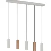 Avlånga Taklampor<Trio Lighting Soka Takpendel 5-delad GU10 kaffe/varmgrå
