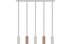 Avlånga Taklampor<Trio Lighting Soka Takpendel 5-delad GU10 kaffe/varmgrå