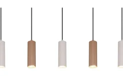 Avlånga Taklampor<Trio Lighting Soka Takpendel 5-delad GU10 kaffe/varmgrå