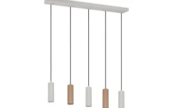 Avlånga Taklampor<Trio Lighting Soka Takpendel 5-delad GU10 kaffe/varmgrå