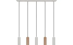 Avlånga Taklampor<Trio Lighting Soka Takpendel 5-delad GU10 kaffe/varmgrå