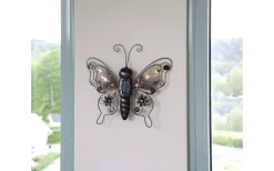 Solcellslampor Dekoration|Visa Alla Solcellslampor<Star Trading Solcellsdekoration Butterfly 34cm Svart