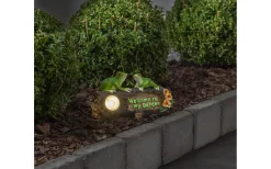 Solcellslampor Dekoration|Visa Alla Solcellslampor<Star Trading Solcellsdekoration Frogy 14cm Varmvit