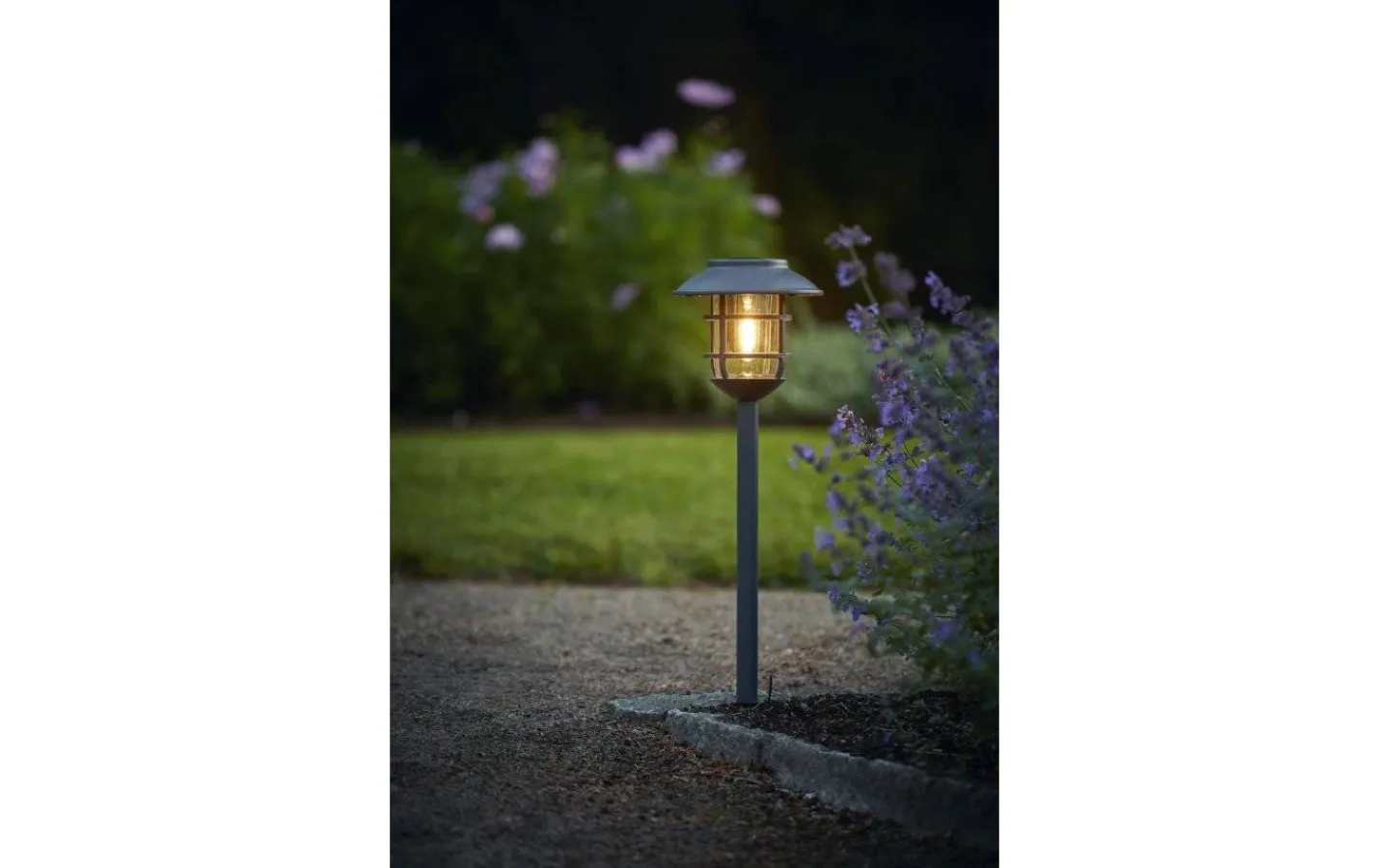 Solcellslampor Stig & Mark|Visa Alla Solcellslampor<Star Trading Solcells-pollare Filippa 50cm Grafit