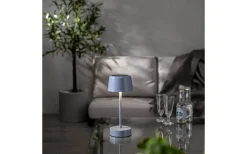 Uppladdningsbara Lampor Utomhus|Uppladdningsbara Lampor Utomhus<Star Trading Solei Uppladdningsbar Bordslampa Blå 27cm IP44