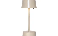 Solei Uppladdningsbar Bordslampa Beige 27cm IP44