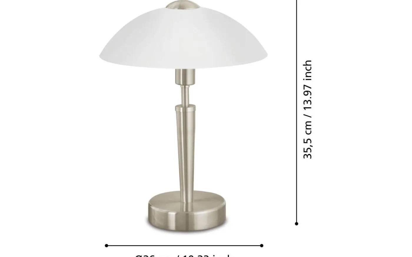 Solo Bordslampa 35cm DIM Nickel