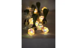 Batteri Julpynt Inomhus|Batterislingor Inomhus<Konstsmide Solskimmer Batteridriven Slinga 1,35m 10st Diamantbollar