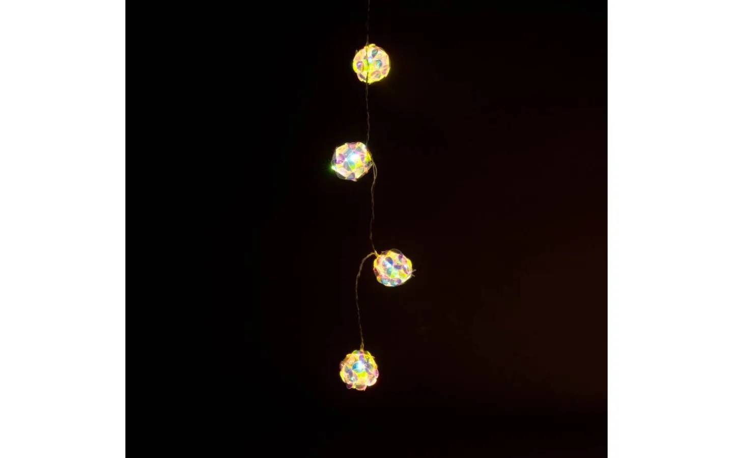 Batteri Julpynt Inomhus|Batterislingor Inomhus<Konstsmide Solskimmer Batteridriven Slinga 1,35m 10st Diamantbollar