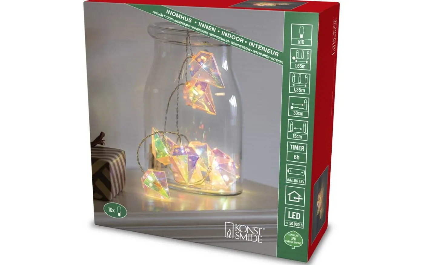 Solskimmer Batteridriven Slinga 1,35m 10st Diamanter