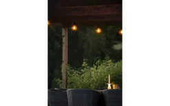 Partyslingor Utomhus 230V|Partyslingor Utomhus 230V<Konstsmide Sommarbris Partyslinga 4,5m 10L Brun/Amber utbytbar LED IP44