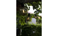 Konstsmide Sommarbris Partyslinga 4,5m 10L Grå/Amber utbytbar LED IP44* Partyslingor Utomhus 230V|Partyslingor Utomhus 230V