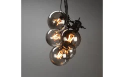 Konstsmide Sommarbris Partyslinga 4,5m 10L Grå/Amber utbytbar LED IP44* Partyslingor Utomhus 230V|Partyslingor Utomhus 230V