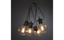 Konstsmide Sommarkväll Partylinga 4m 5L Amber utbytbar LED IP44* Partyslingor Utomhus 230V|Partyslingor Utomhus 230V