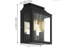 Eglo Soncino Fasadlykta Svart IP44* Vägglampor Utomhus