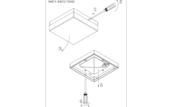 Eglo Sonella Plafond 22cm LED 3000K 8,2W Vit IP44* Taklampor Utomhus