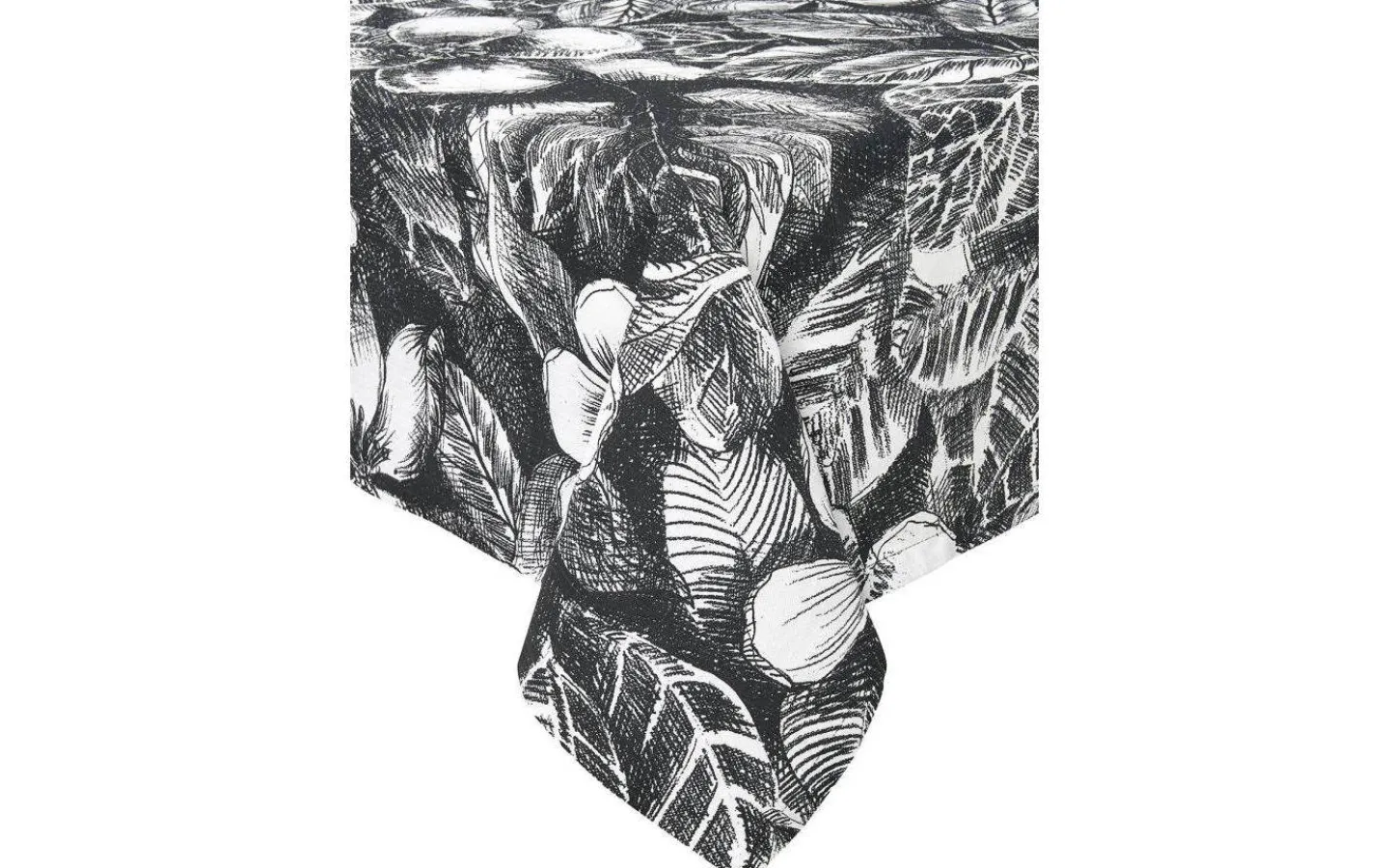 Svanefors Sonia Duk Svartvit 140x250cm* Bordsdukar