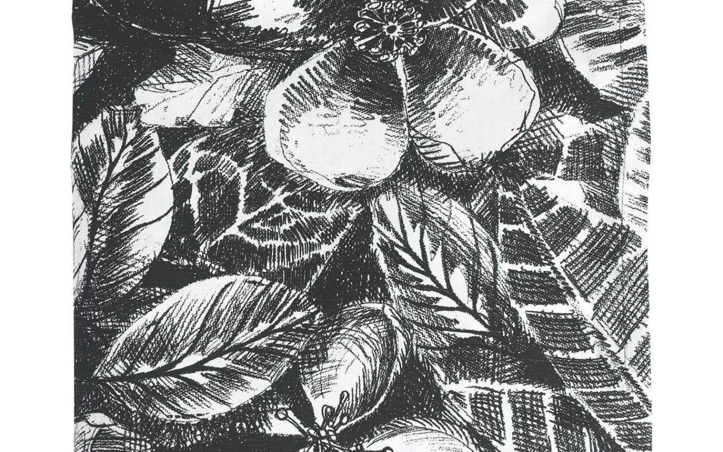 Svanefors Sonia Duk Svartvit 140x250cm* Bordsdukar