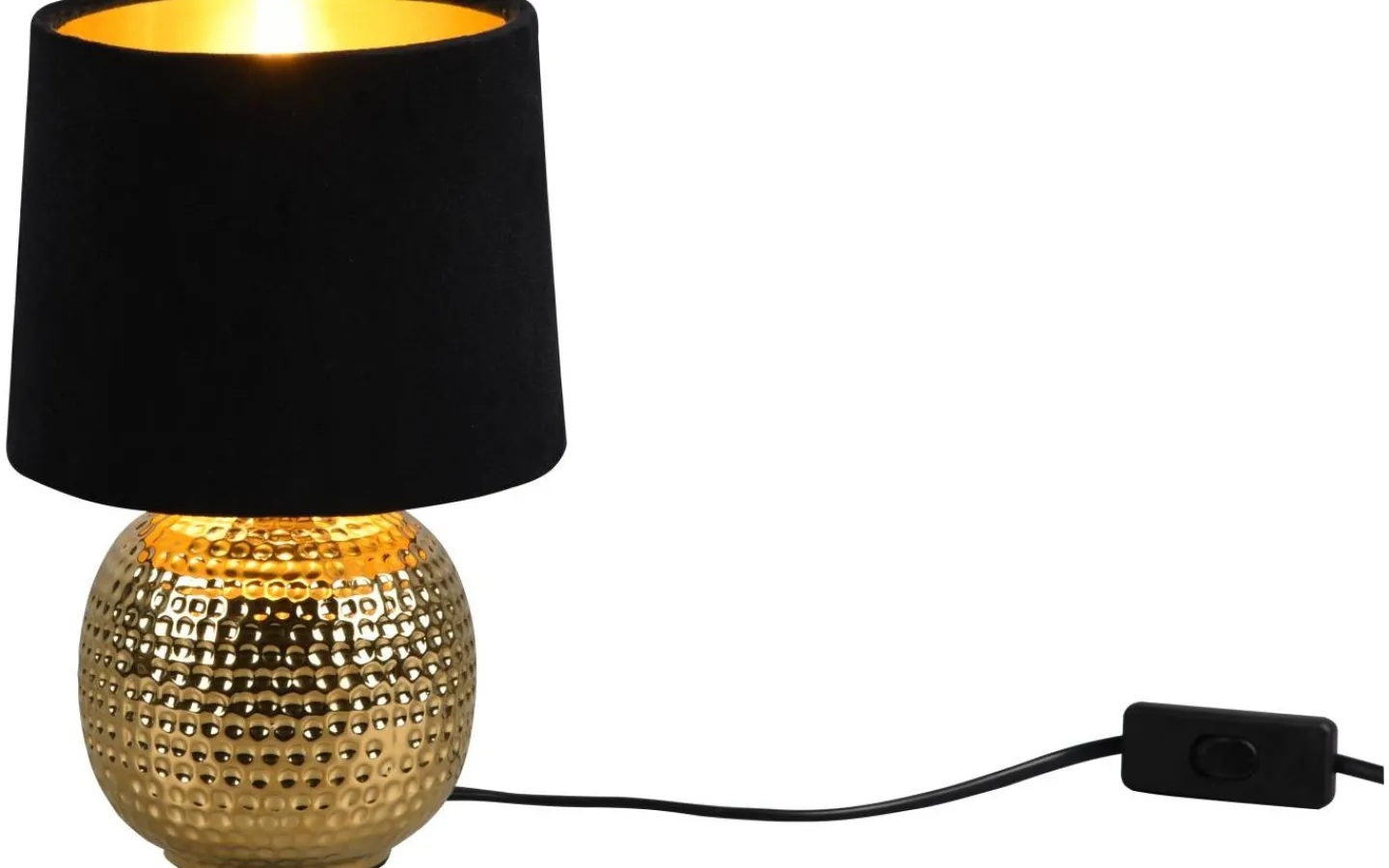 Bordslampor<Reality Sophia Bordslampa E14 svart/guld