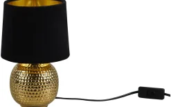 Bordslampor<Reality Sophia Bordslampa E14 svart/guld