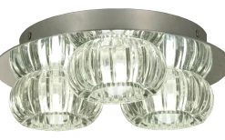 Sorrento Plafond 25cm LED 3x3W 3000K Krom/Klar IP44