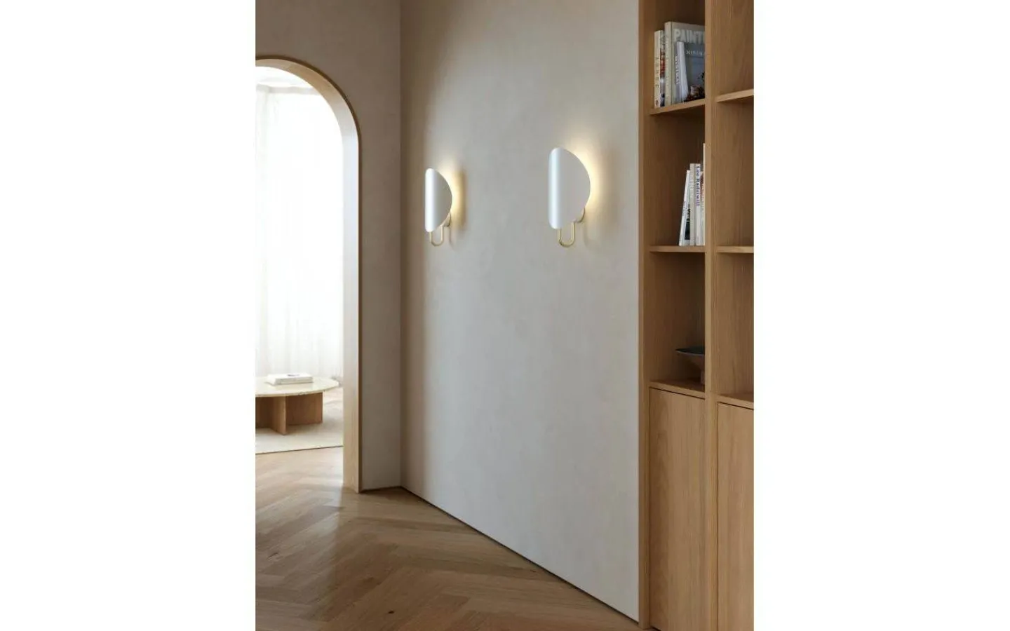 Design for the people Spargo Vägglampa Vit/Mässing* Lampetter