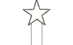 Konstsmide Sparv Stjärna på Markspett 65cm Amber IP44* Julpynt Utomhus