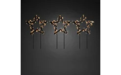 Sparv Stjärnor på Markspett 3-Pack 35cm Amber IP44